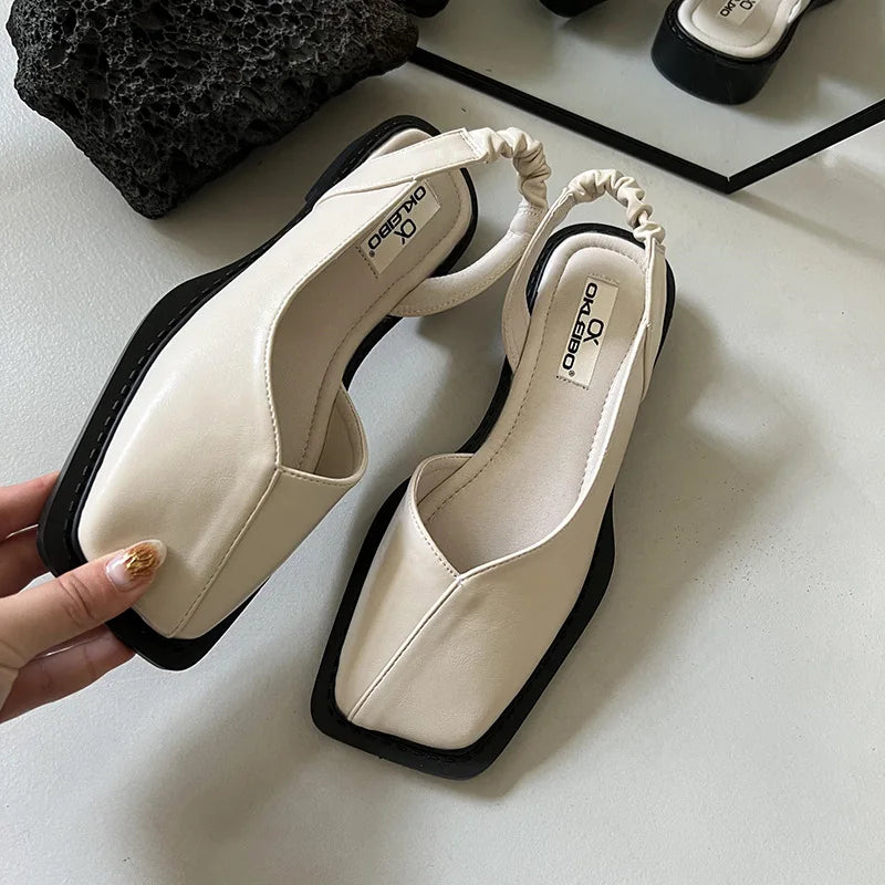 Susan - Women's Spring Minimalist Slingback Ballerina-Heels