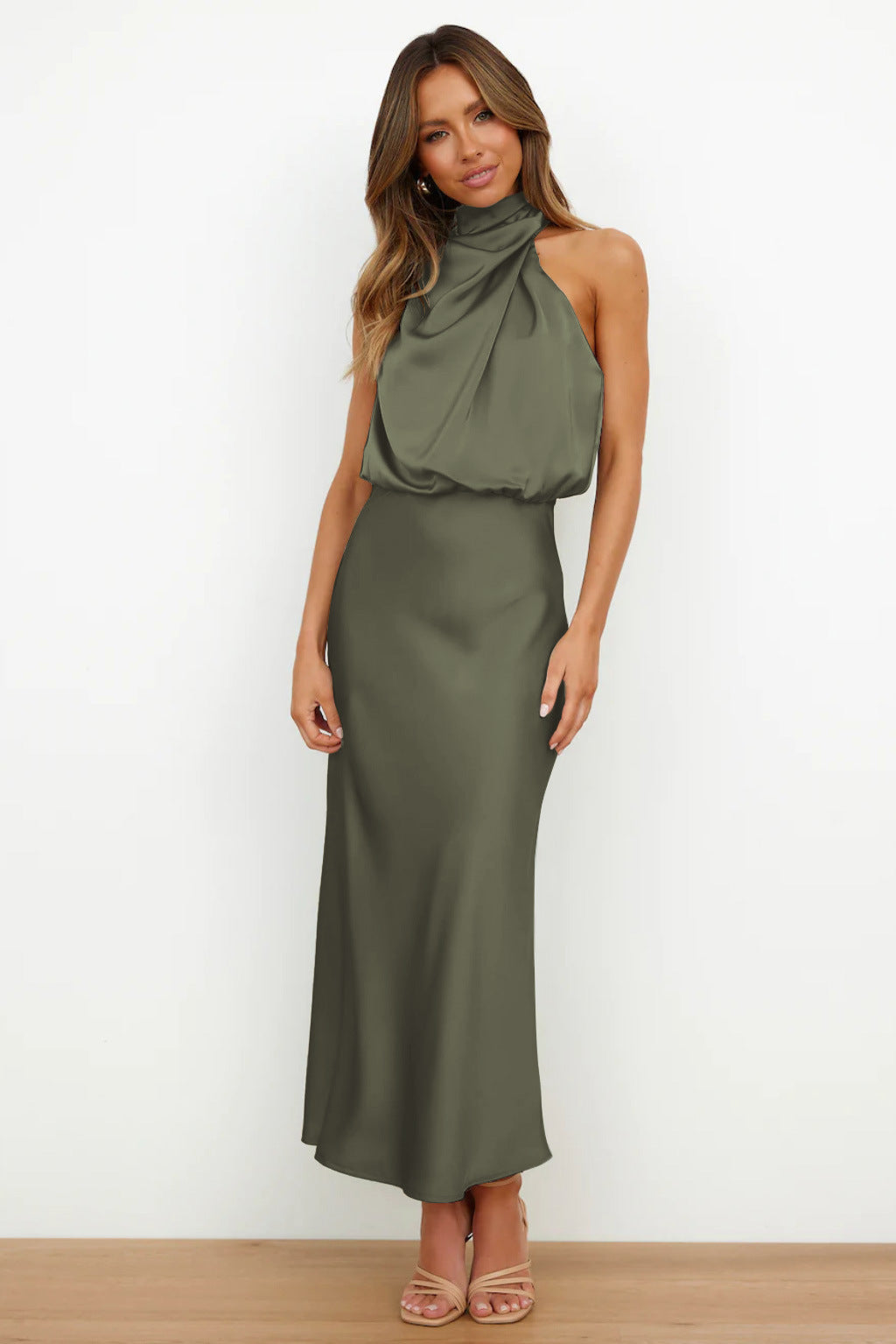 Ruby - Women's Chic Halterneck Evening Dress