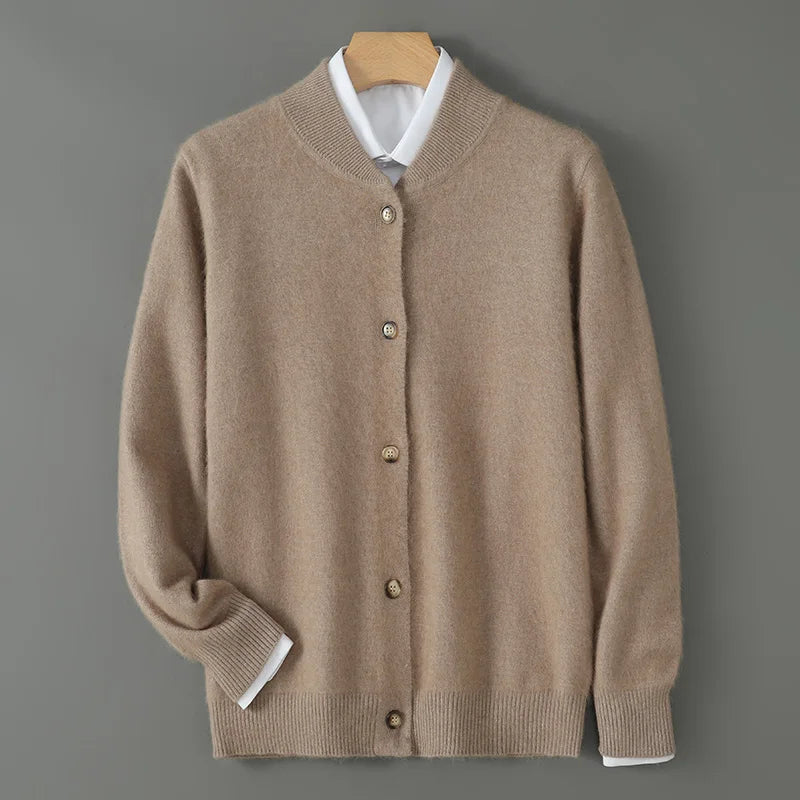 Ella - Women's Soft Cardigan with Button Placket vorne