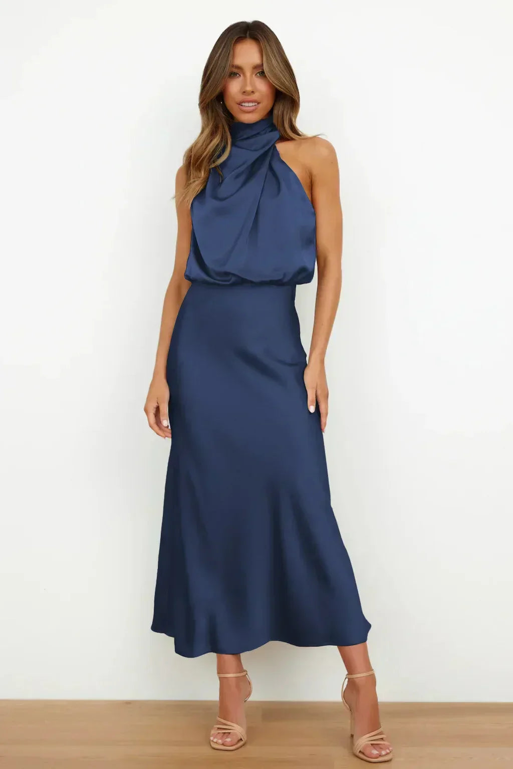 Ruby - Women's Chic Halterneck Evening Dress