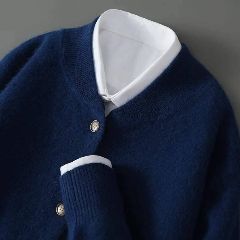 Ella - Women's Soft Cardigan with Button Placket vorne
