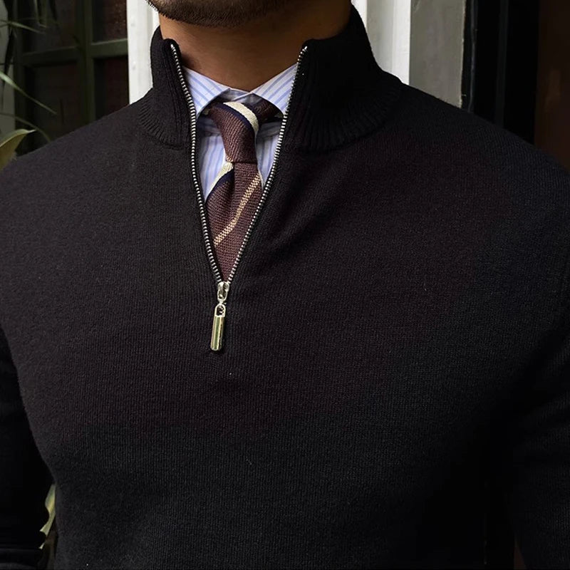Casey - Men's Spring Quarter-Zip Sweater