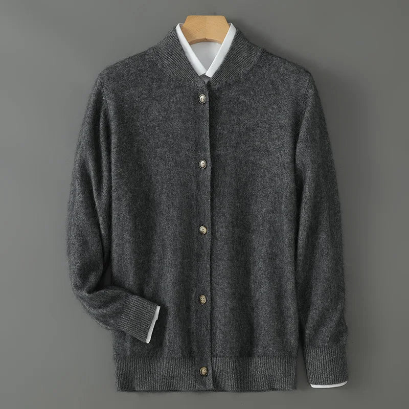 Ella - Women's Soft Cardigan with Button Placket vorne