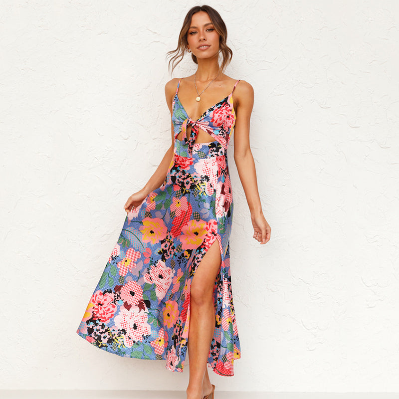 Joyce - Women's Wedding Guest Printed Maxi Dress