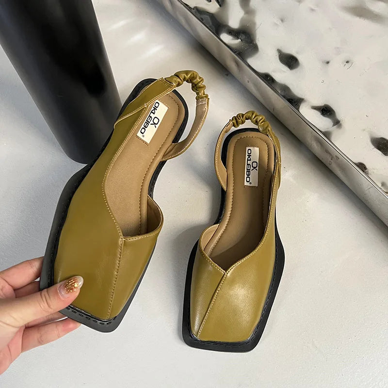 Susan - Women's Spring Minimalist Slingback Ballerina-Heels