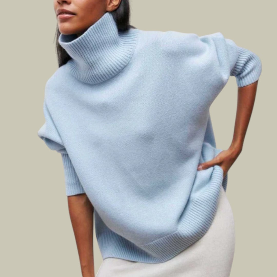 Valerie - Relaxed Geschnittener Turtleneck Sweater for Women's