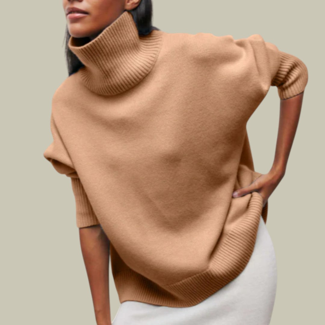 Valerie - Relaxed Geschnittener Turtleneck Sweater for Women's