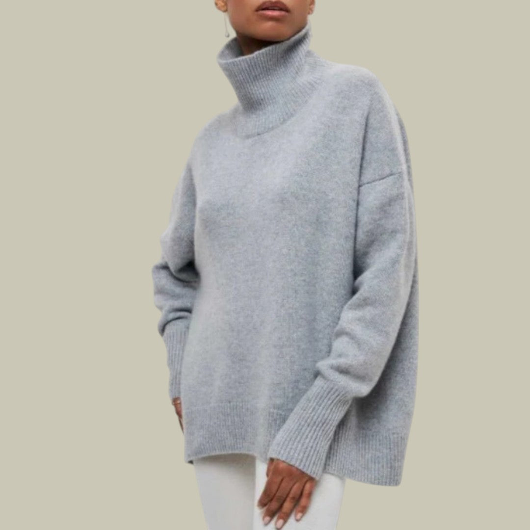 Valerie - Relaxed Geschnittener Turtleneck Sweater for Women's