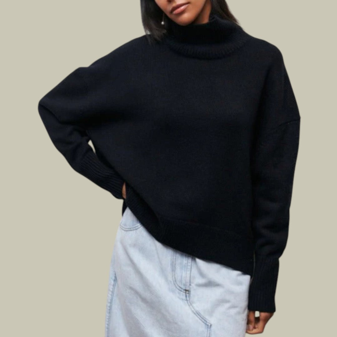 Valerie - Relaxed Geschnittener Turtleneck Sweater for Women's