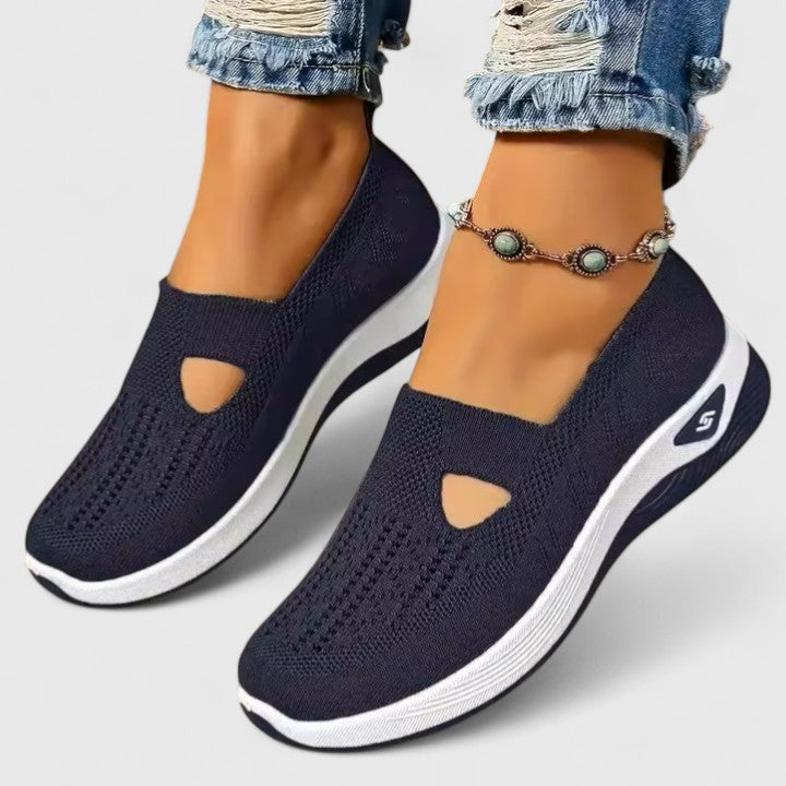 Donna - Women's Slip-On Breathable Mesh-Walking-Sneaker