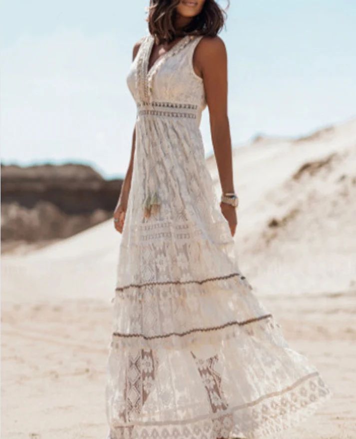 Valerie - Women's Boho Summer Maxi Dress