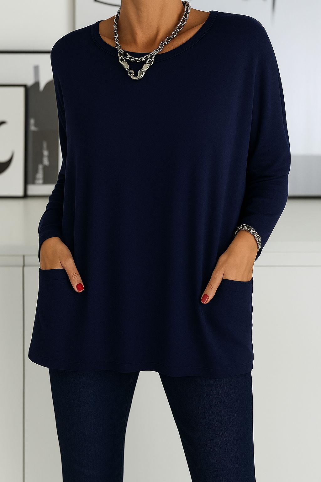 Maxine - Women's Relaxed Long Sleeve Shirt