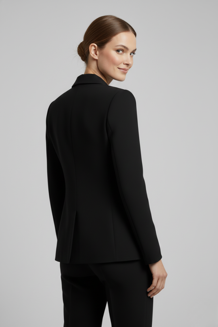 Joanna - Women's Zweireihiger Blazer with goldenen Buttons