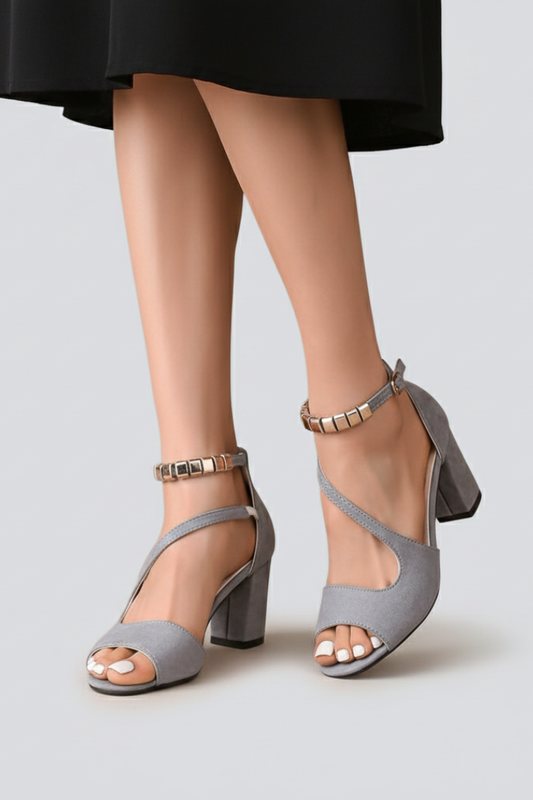 Joanna - Women's Wedge Sandals with crossover Slingback-Strap