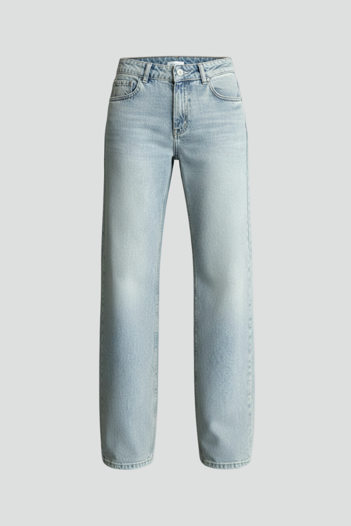 Isabella - Women's Casual Low-Waist Straight-Leg Denim Jeans