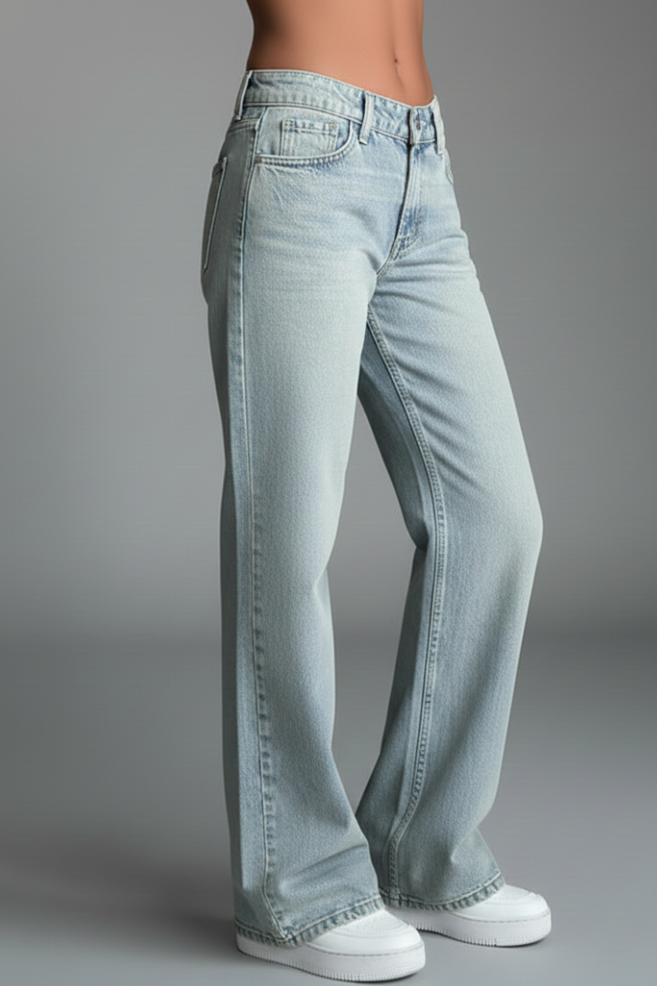 Isabella - Women's Casual Low-Waist Straight-Leg Denim Jeans