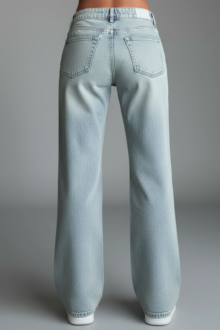 Isabella - Women's Casual Low-Waist Straight-Leg Denim Jeans