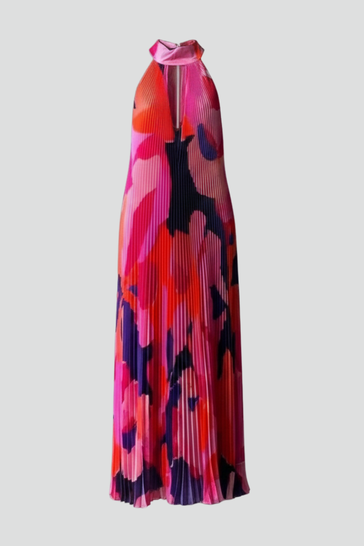 Alice - Women's pleated sleeveless Maxi Dress