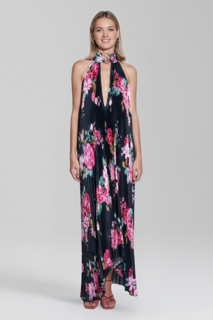 Alice - Women's pleated sleeveless Maxi Dress