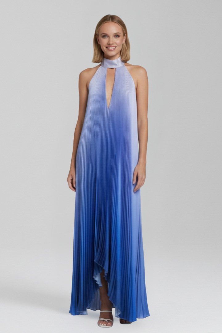 Alice - Women's pleated sleeveless Maxi Dress