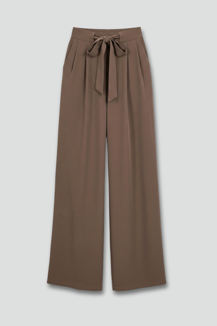 Helen - Women's Wide-Leg Palazzo-Trousers with Drawstring Waist