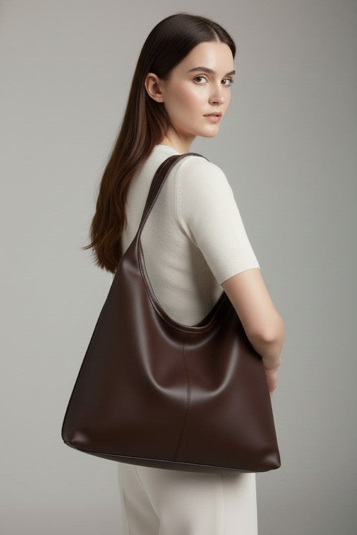 Reese - Women's Classic Tote Pocket with Faux Leather Exterior and Large Interior Pocket