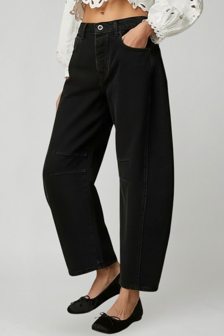 Alice - Women's High-Waist Stretch Wide-Leg Denim Jeans