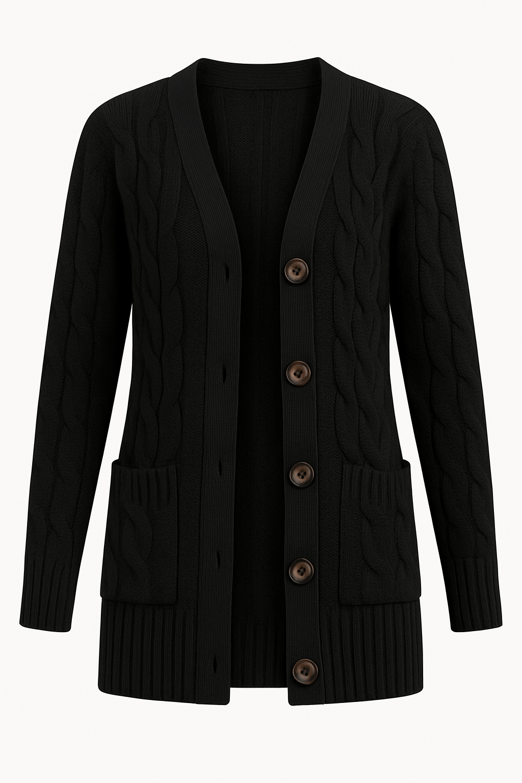 Amelia - Women's Spring Cable Knit Knit Cardigan