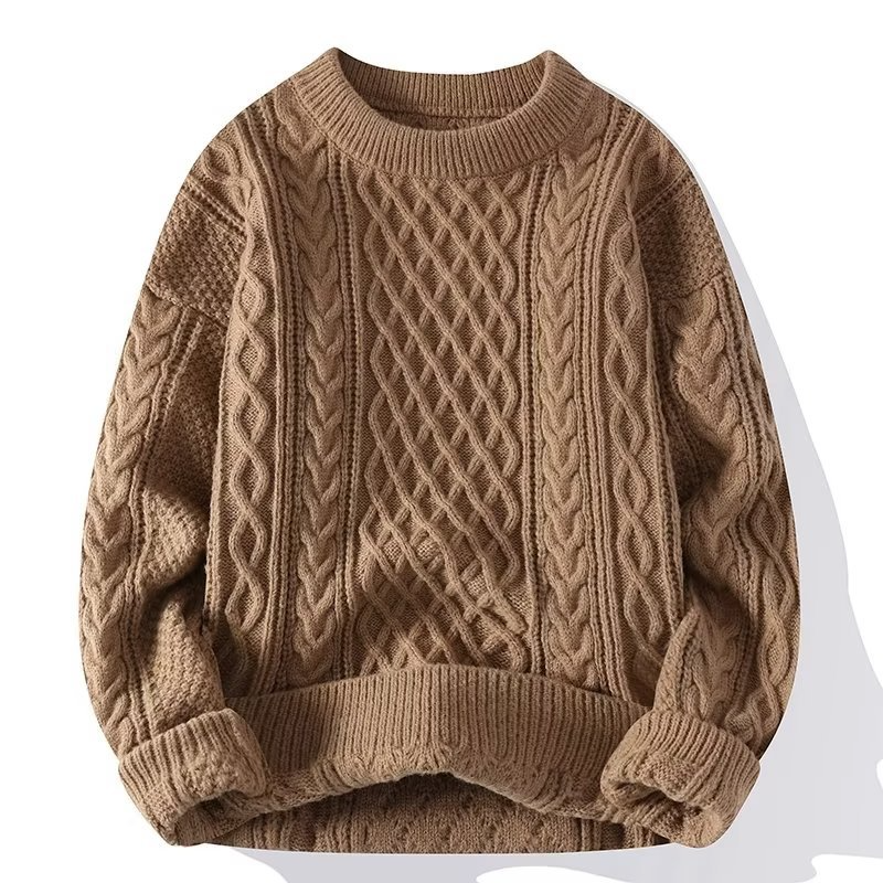 Amber - Women's Spring Structured Round Neck-Sweater