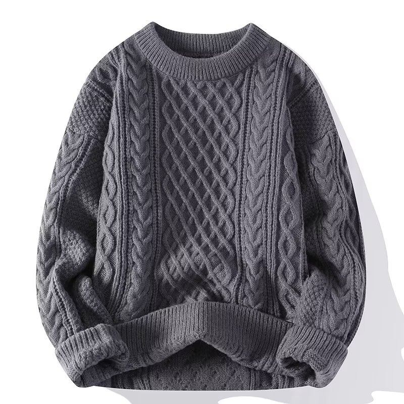 Amber - Women's Spring Structured Round Neck-Sweater