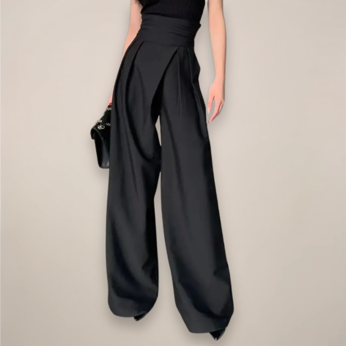 Ellie - Women's High-Waist Wide Trousers