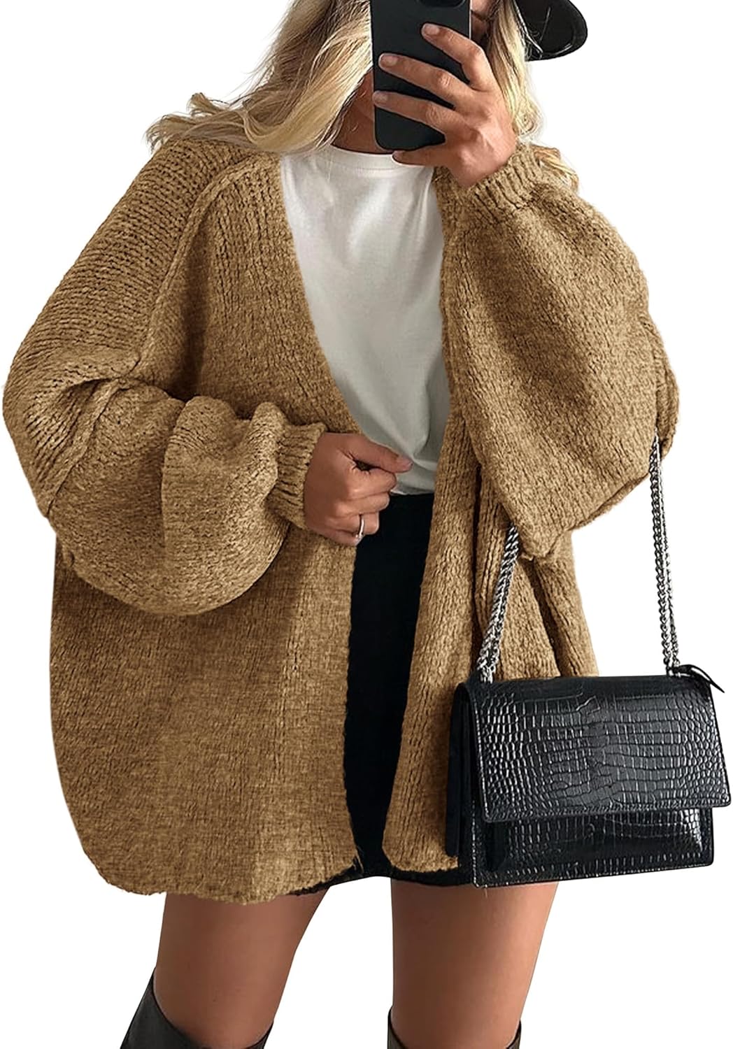 Poppy - Women's Spring Cable Knit Knit Cardigan