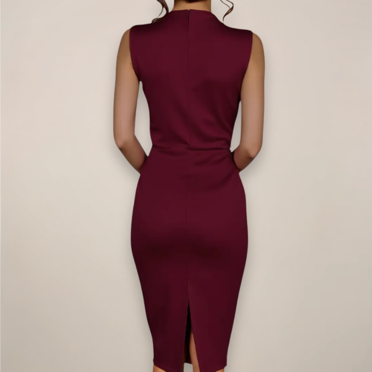Nicola - Women's Sleeveless Sheath-Midi Dress Classic