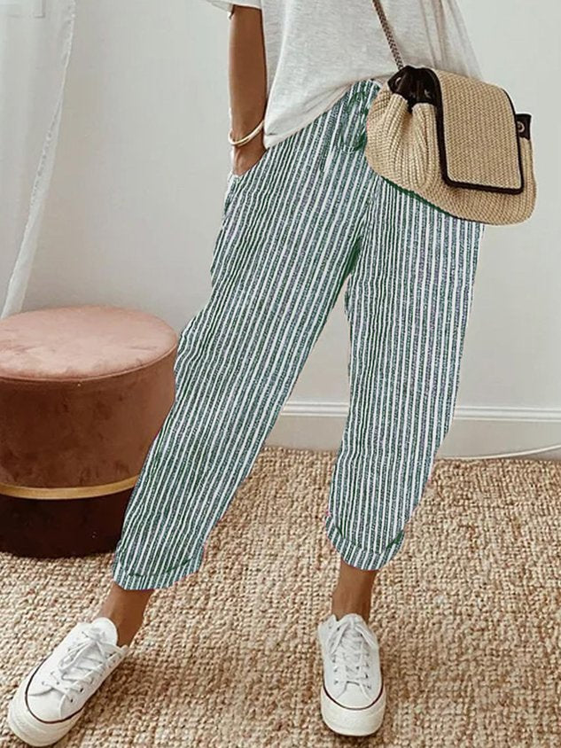 Caitlin - Stylish Casual-Leinenhose