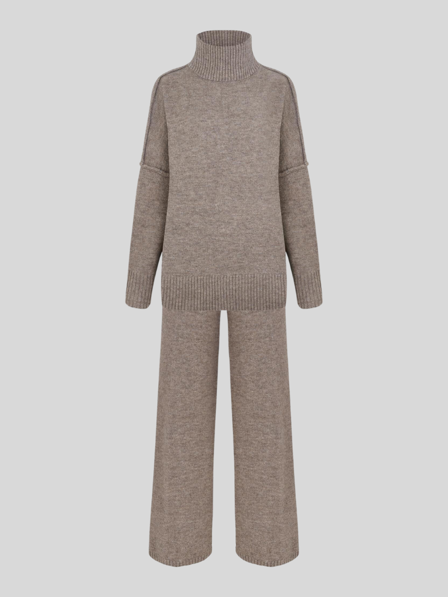 Eva - Women's Cosy Oversize Knit Sweater Lounge-Set
