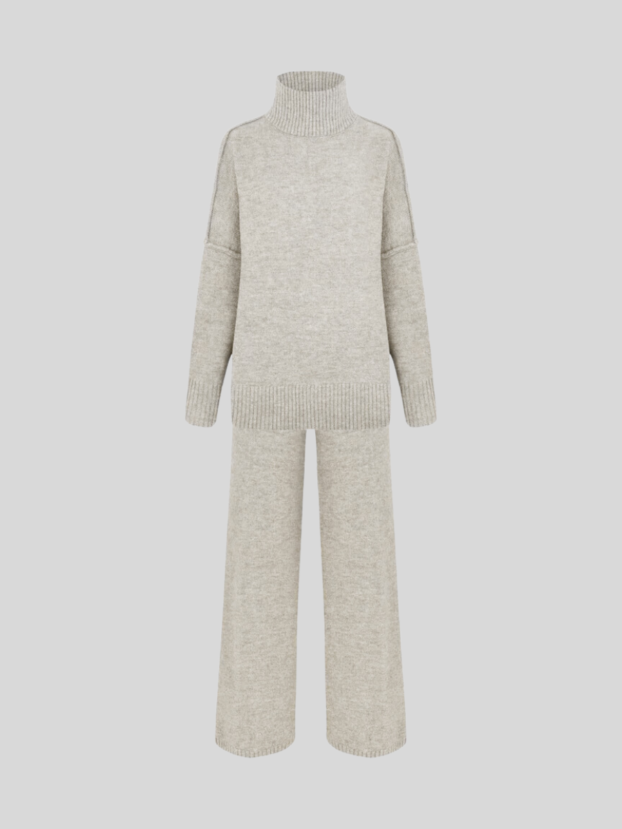 Eva - Women's Cosy Oversize Knit Sweater Lounge-Set
