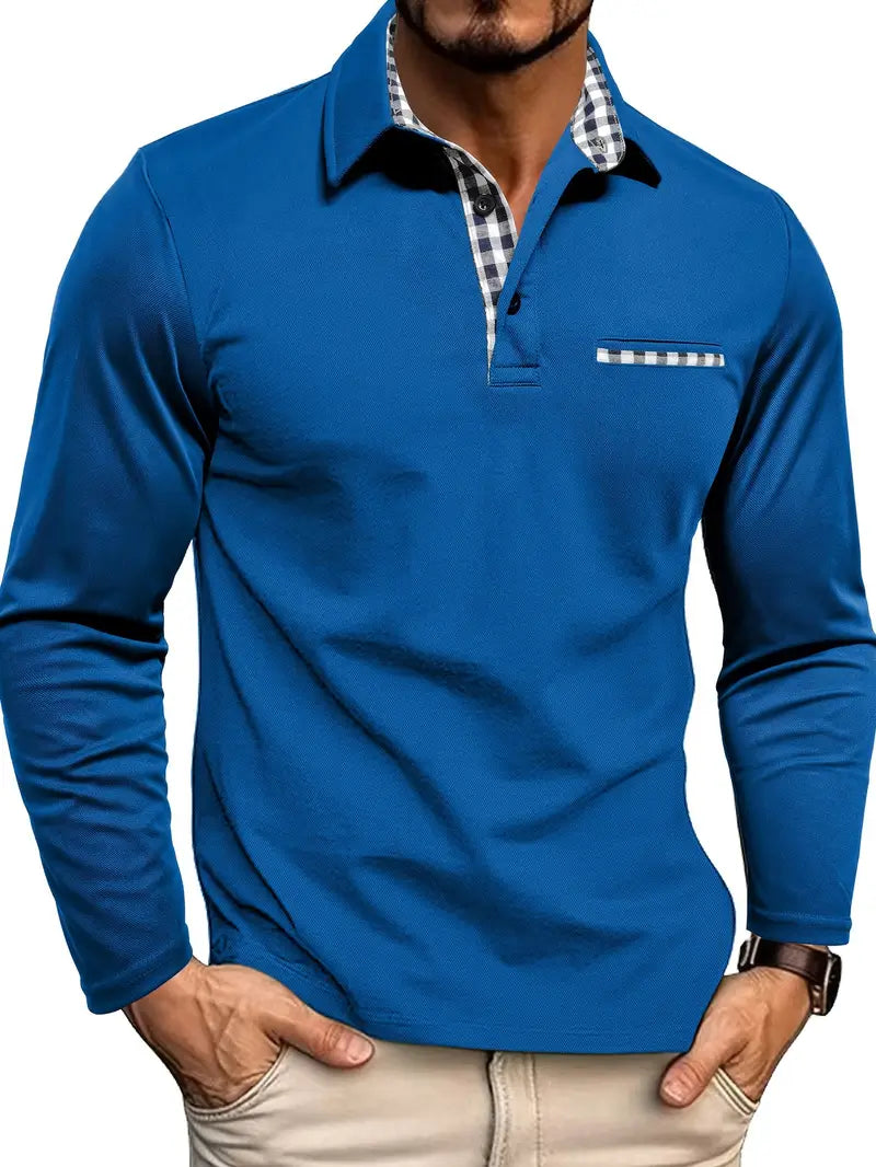 Noah - Men's Spring Long Sleeve Polo Shirt