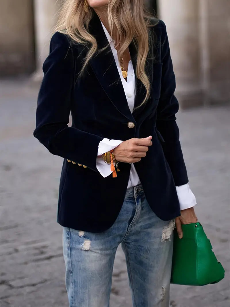 Judith - Women's Classic Blazer with a-Button-Verschluss