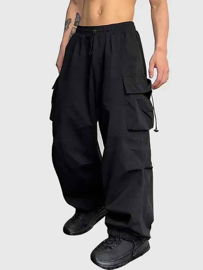 Scott - Men's Spring Wide Cargo Street Trousers