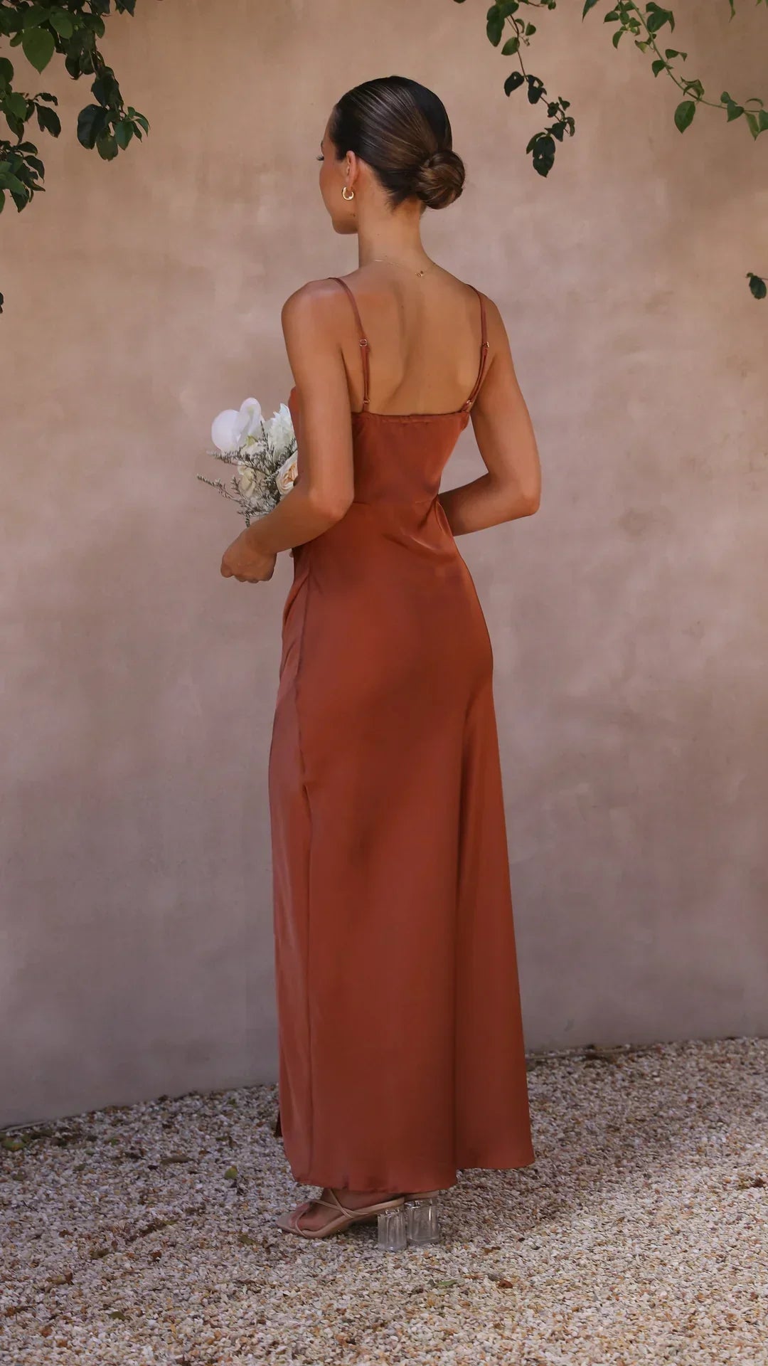 Ruby - Women's Spring-Satin-Slip-Maxi Dress