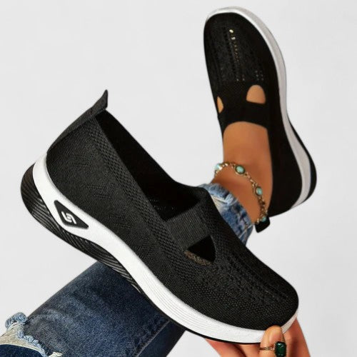 Donna - Women's Slip-On Breathable Mesh-Walking-Sneaker