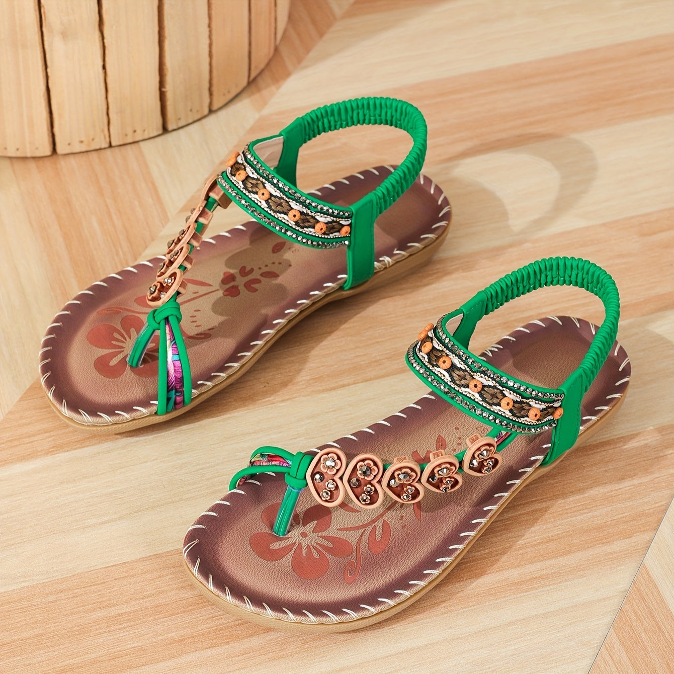 Caitlin - Women's Summer Floral Strap Flache Casual Shoes