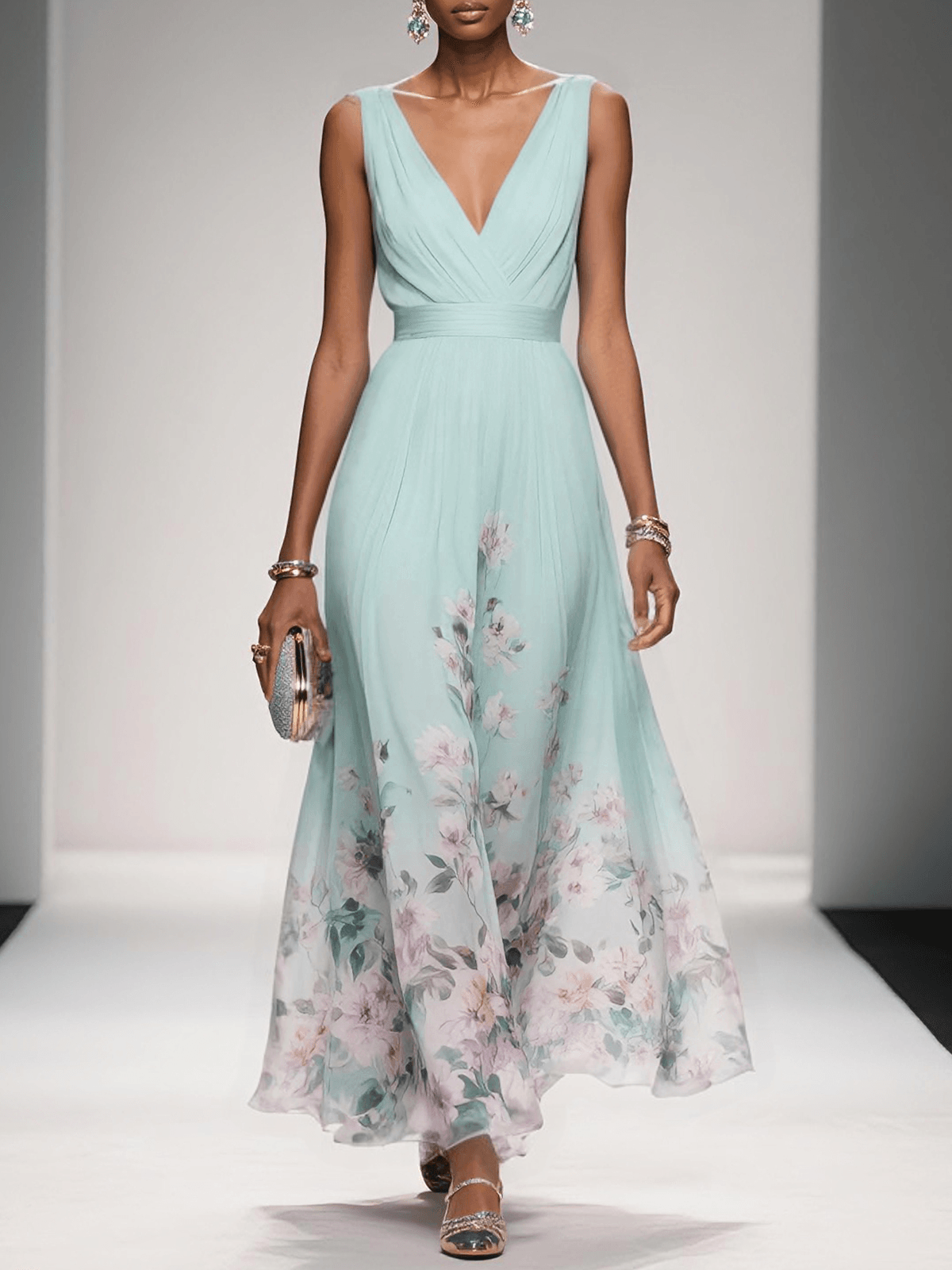Poppy - Women's Floral Print Dress for Wedding Guests