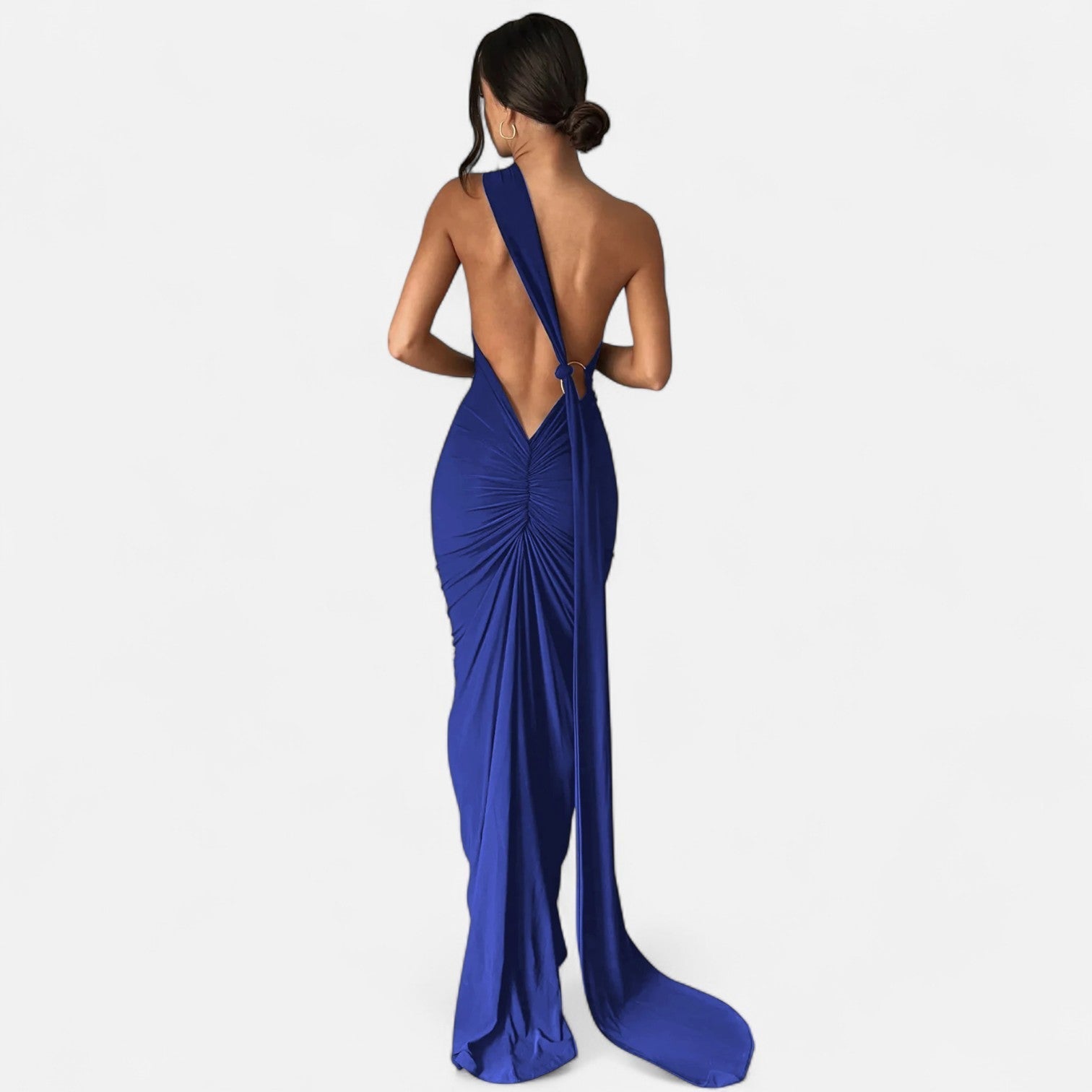 Diane - Women's Maxi Dress with a-Schulter-Halterneck