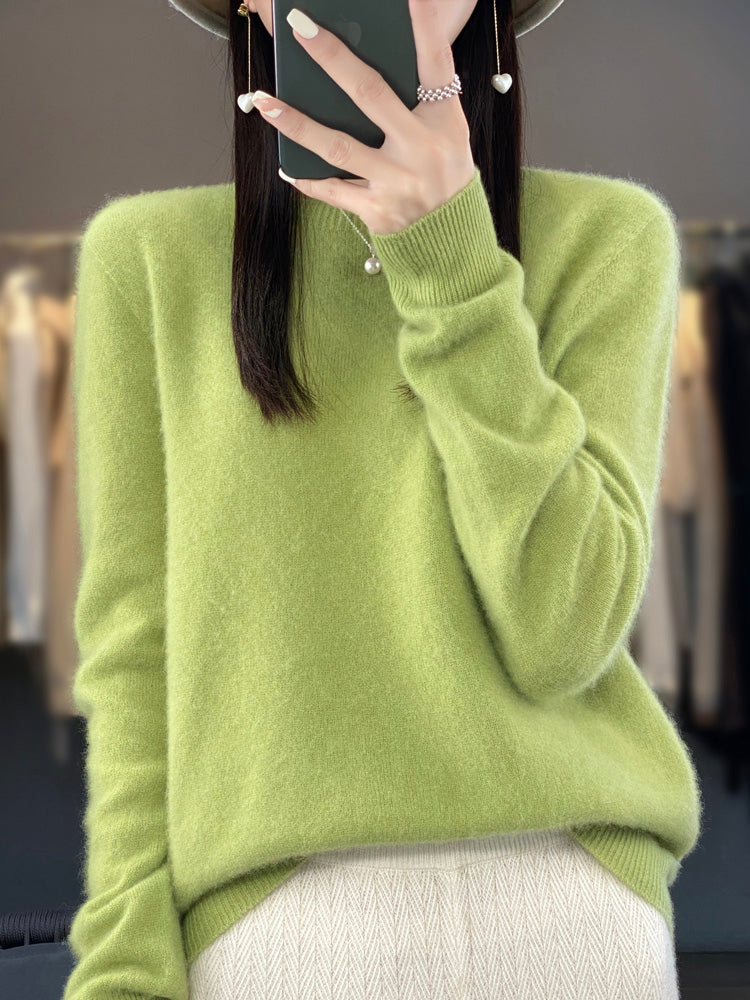 Caroline - Women's Classic Knit Sweater with Long Sleeve