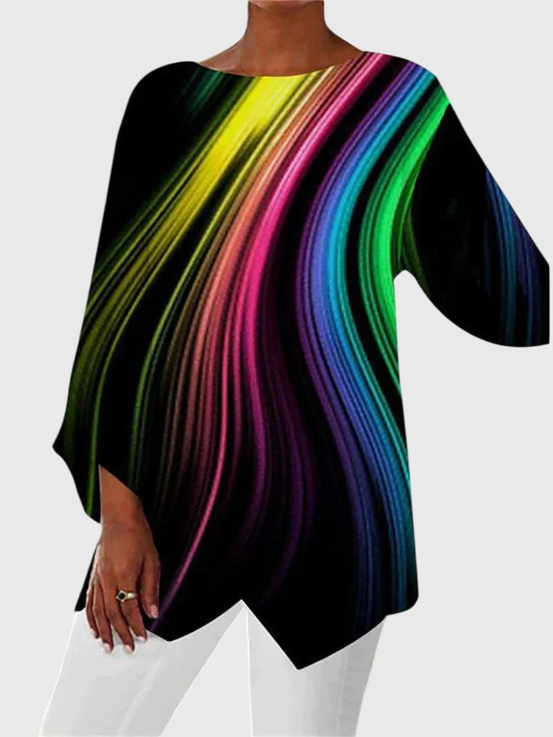 Rosie - Women's Langarmtop with Schmetterlingsmuster
