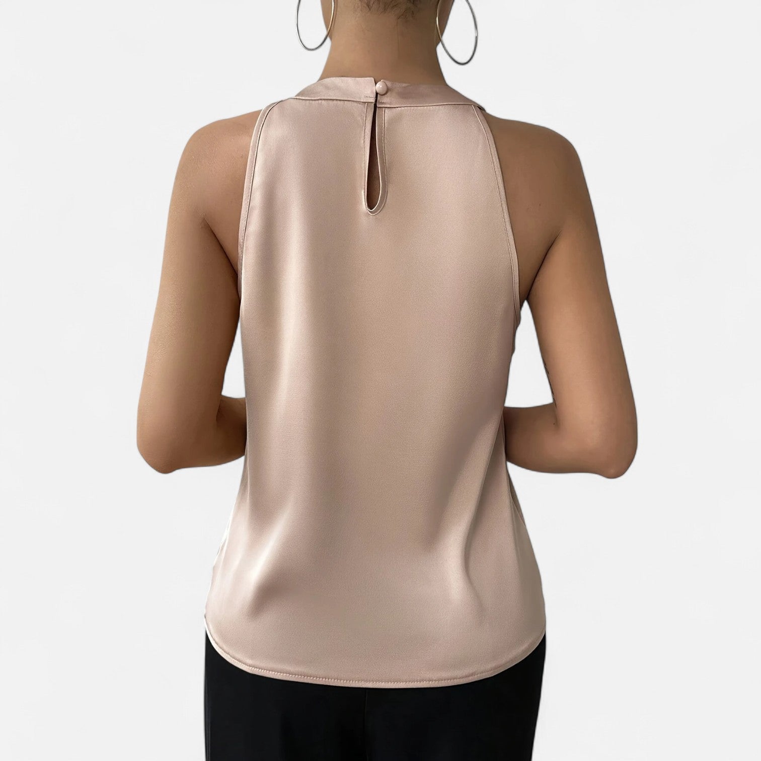 Olivia - Stylish Satin Halterneck Top for Women's