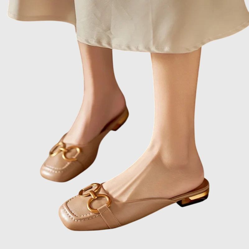 Blake - Women's Slip-On Sandals with Schnallendesign