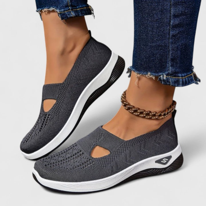 Donna - Women's Slip-On Breathable Mesh-Walking-Sneaker