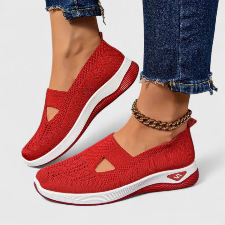 Donna - Women's Slip-On Breathable Mesh-Walking-Sneaker